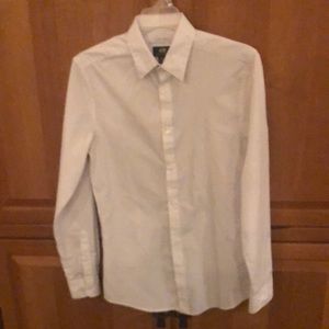 - H&M button down white with dots  shirt Men’s xs
